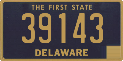 DE license plate 39143