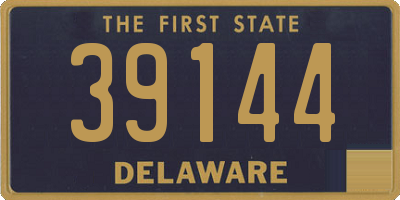 DE license plate 39144