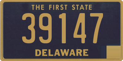 DE license plate 39147