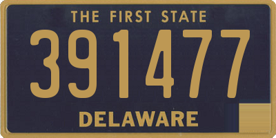 DE license plate 391477