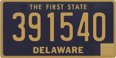 DE license plate 391540