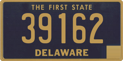 DE license plate 39162