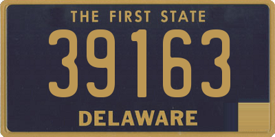 DE license plate 39163