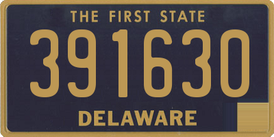 DE license plate 391630