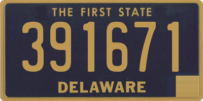 DE license plate 391671