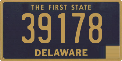 DE license plate 39178