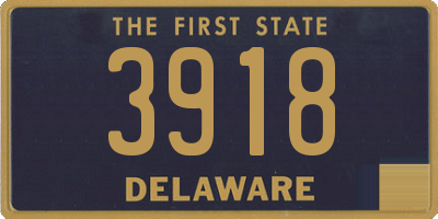 DE license plate 3918