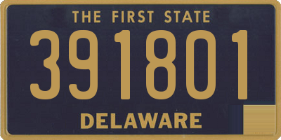DE license plate 391801