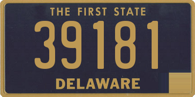 DE license plate 39181