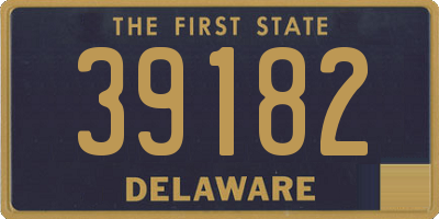 DE license plate 39182