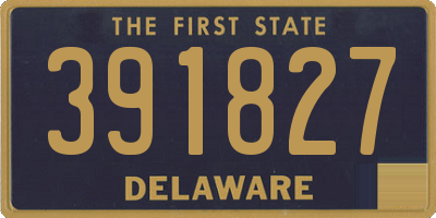 DE license plate 391827