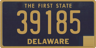 DE license plate 39185