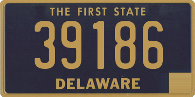 DE license plate 39186