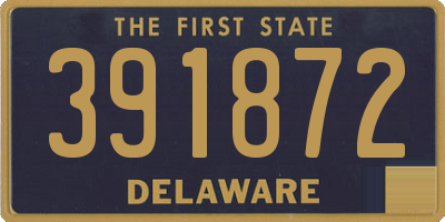 DE license plate 391872
