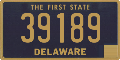 DE license plate 39189