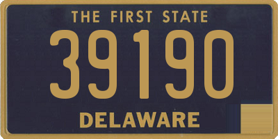 DE license plate 39190