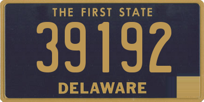 DE license plate 39192