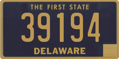 DE license plate 39194