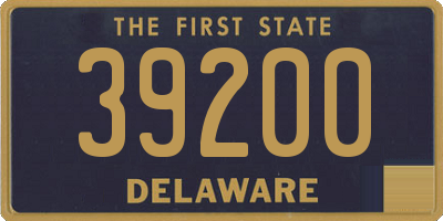 DE license plate 39200