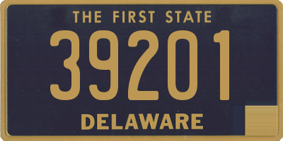 DE license plate 39201