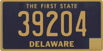 DE license plate 39204