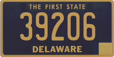 DE license plate 39206