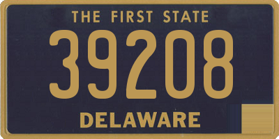 DE license plate 39208