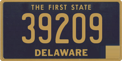 DE license plate 39209