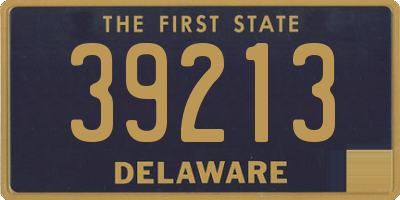 DE license plate 39213