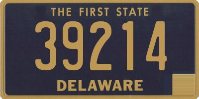 DE license plate 39214