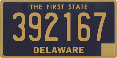 DE license plate 392167