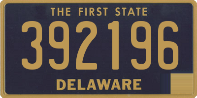 DE license plate 392196