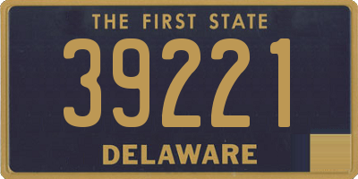 DE license plate 39221