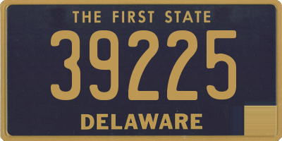 DE license plate 39225