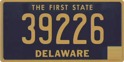 DE license plate 39226