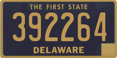 DE license plate 392264