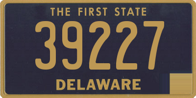 DE license plate 39227