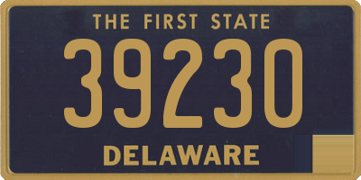 DE license plate 39230