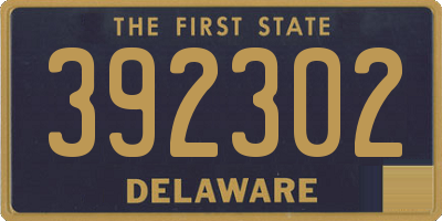 DE license plate 392302