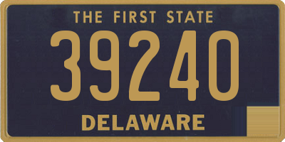 DE license plate 39240