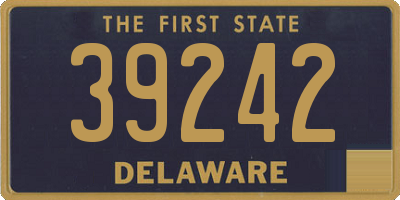 DE license plate 39242