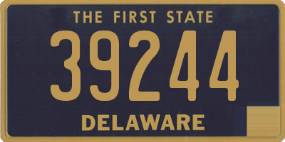 DE license plate 39244