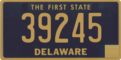 DE license plate 39245