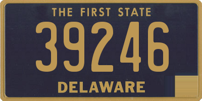 DE license plate 39246