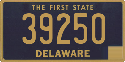 DE license plate 39250