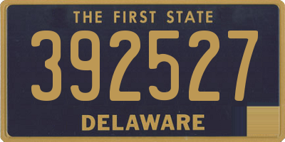 DE license plate 392527