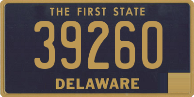 DE license plate 39260