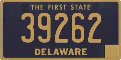 DE license plate 39262