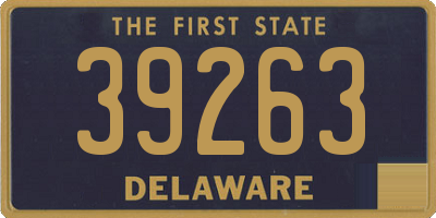 DE license plate 39263