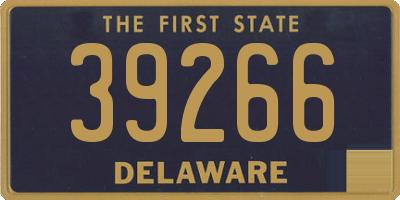 DE license plate 39266